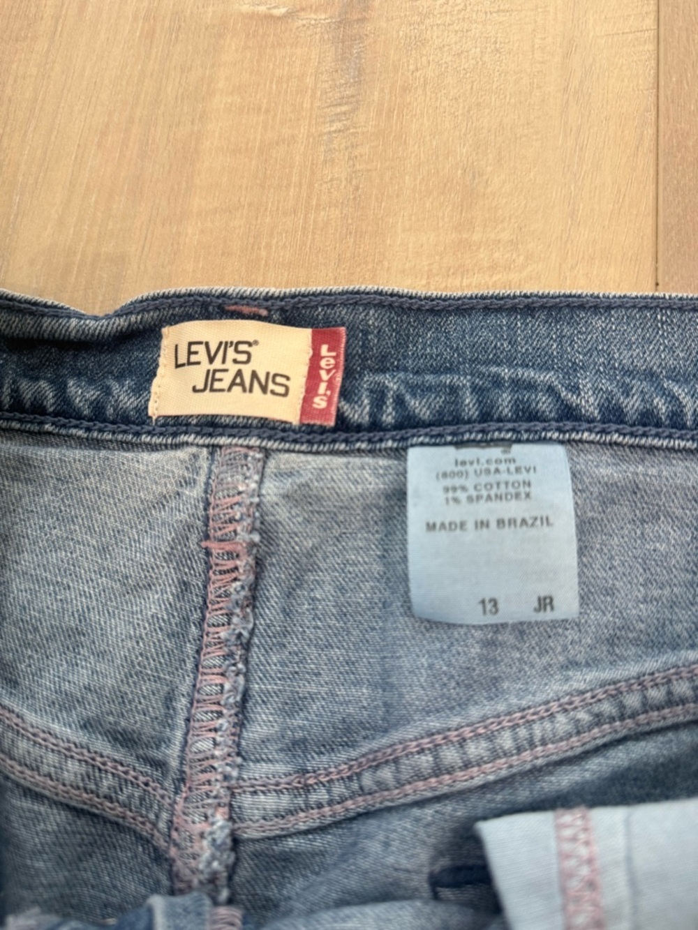 Vintage Levi's Light Blue Denim Skirt - Junior - Picture 4 of 6